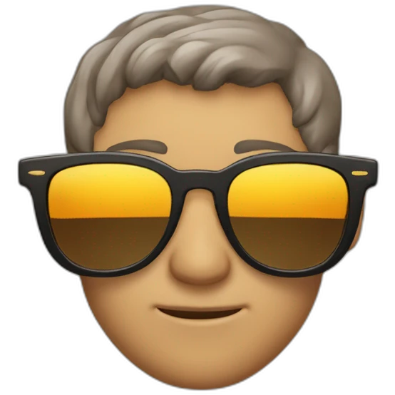 Homme cagoulé lunettes de soleil emoji