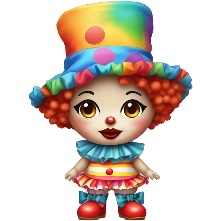 Kewpie dressed as a clown  emoji