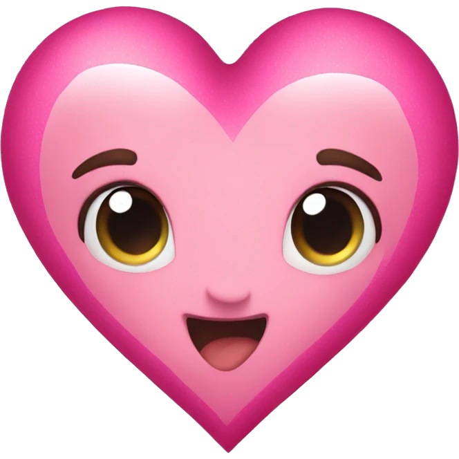 Christmas heart pink emoji