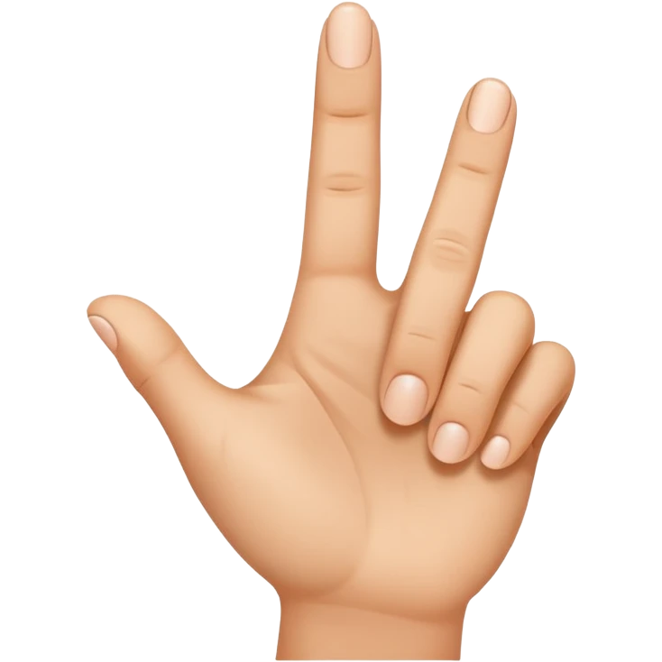 Point finger emoji