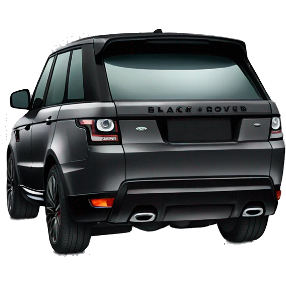 Black Range Rover sport 24 edition emoji