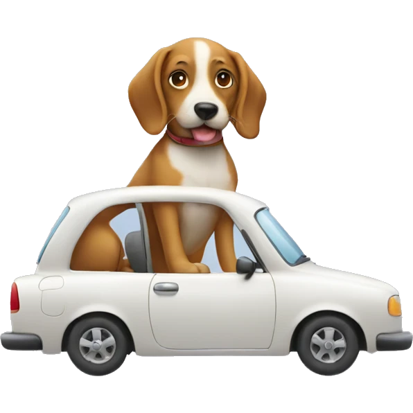 dog in the car emoji