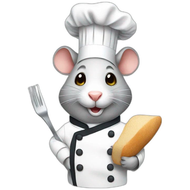 A chef rat emoji