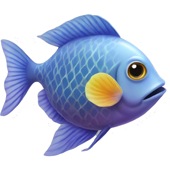 Flower fish emoji