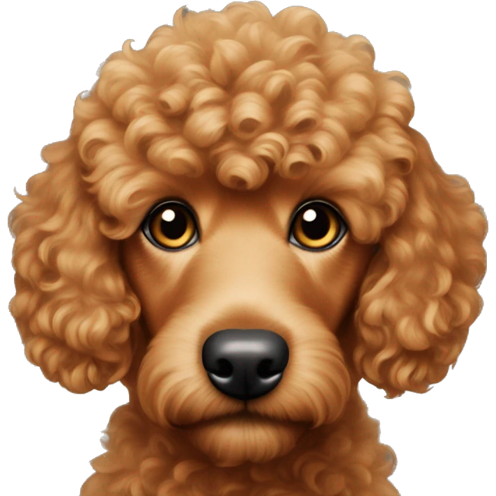 Red golden poodle mix mini emoji