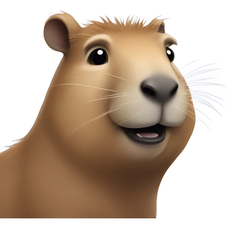 Capybara saying hello emoji