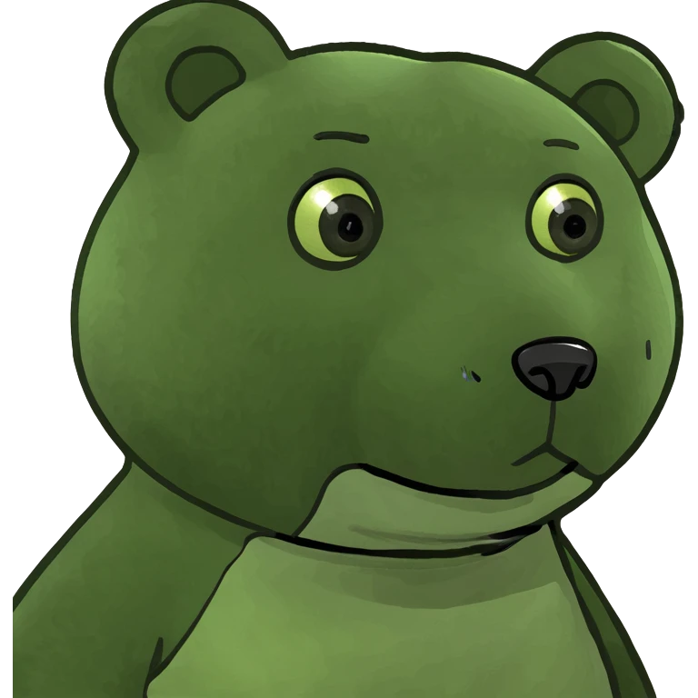 black teddy emoji