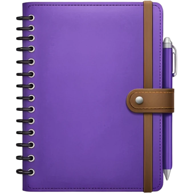 Purple notebook emoji