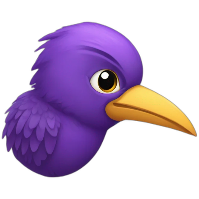purple bird emoji