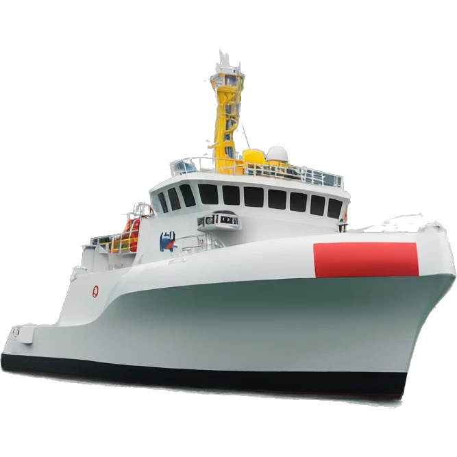 Rescue vessel letters KLCC on one side emoji