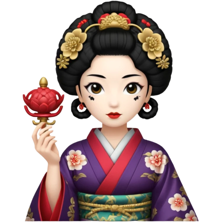 geisha hold medusa head  emoji