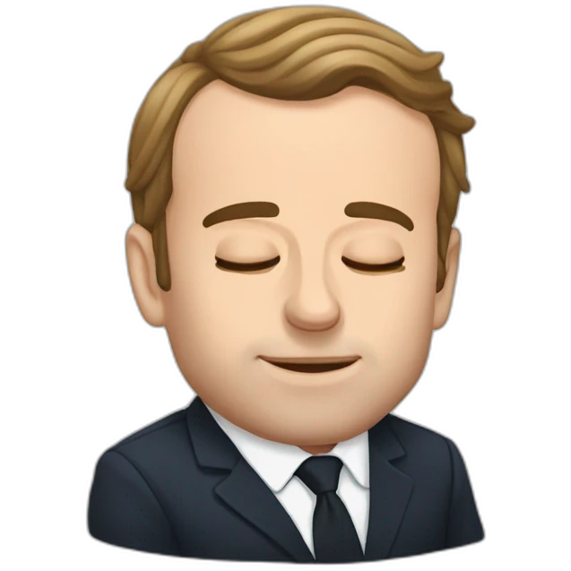 Sleeping emmanuel macron emoji
