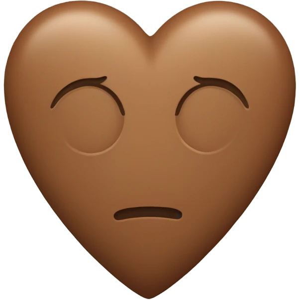 small brown heart emoji