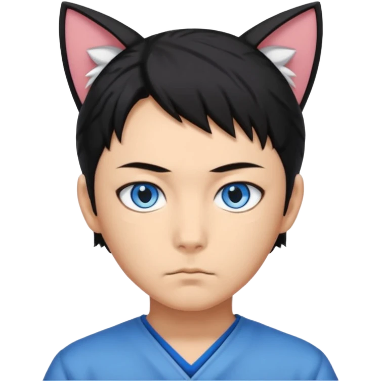 Toji Fushiguro with cat ears emoji