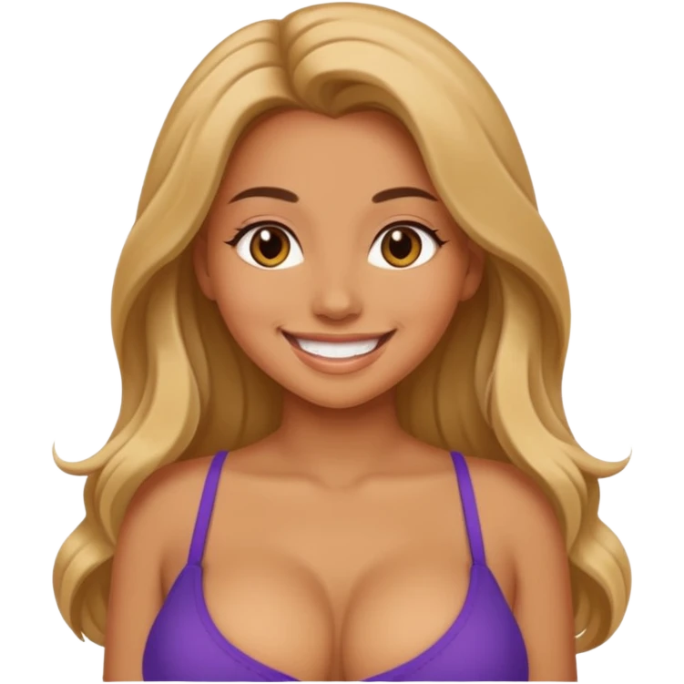 Sexy girl big breasts Being sexy emoji