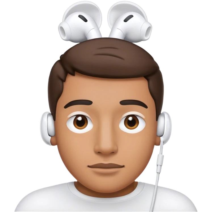 Man with airpords emoji