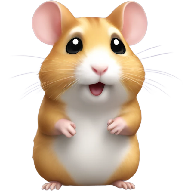 Hamster saying Hello emoji