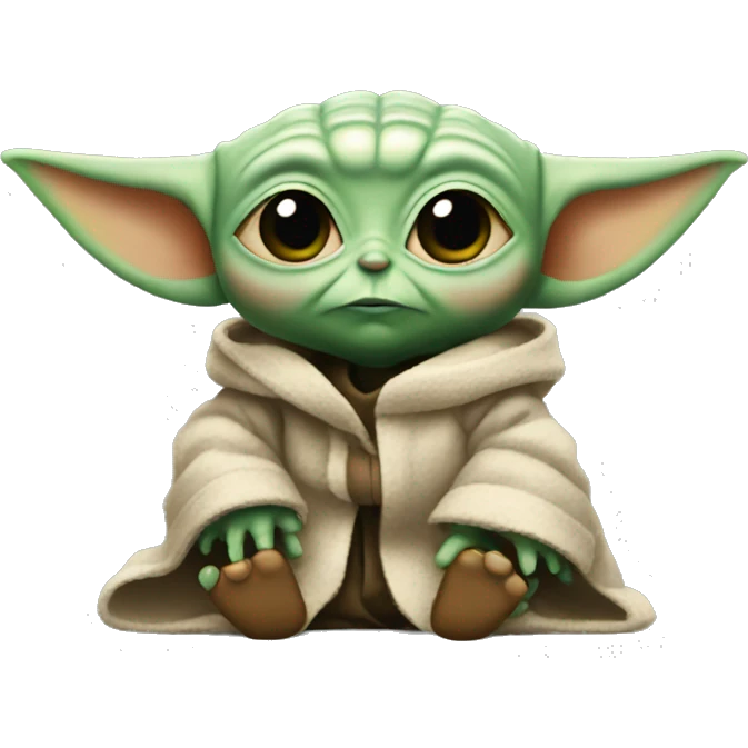 Judging baby yoda emoji