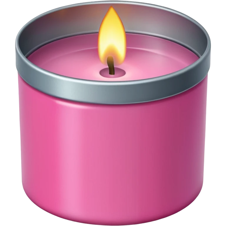 pink candle tin emoji