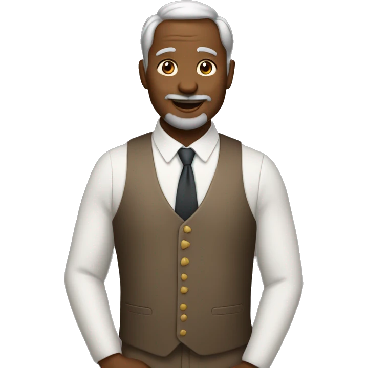 Papa wearing a dress emoji