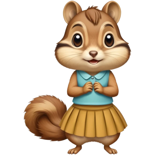Chipmunk with a skirt  emoji