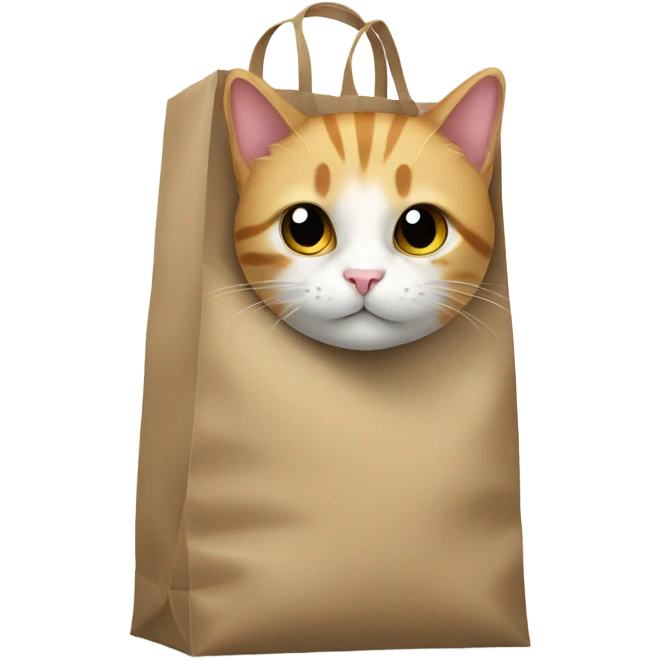 cat in a bag emoji