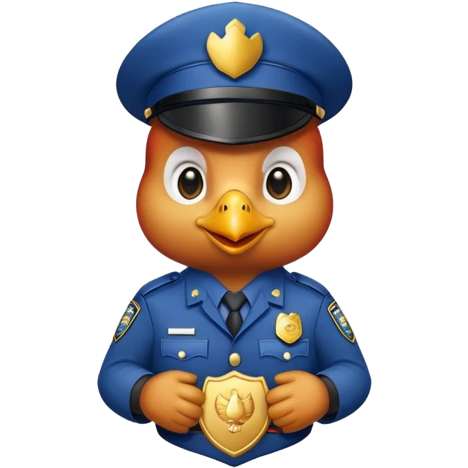 Chicken cop  emoji