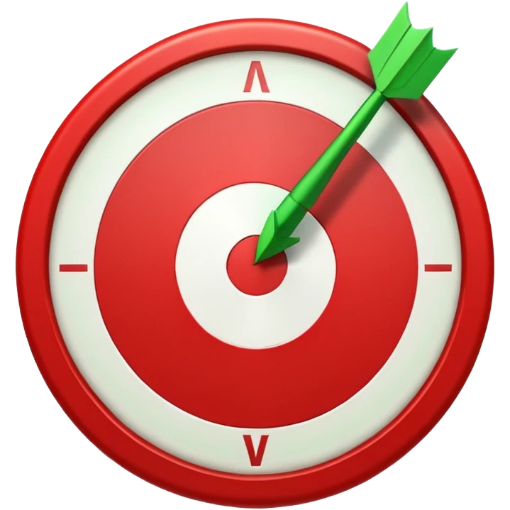 Tag vermelha com uma flecha pra cima verde emoji