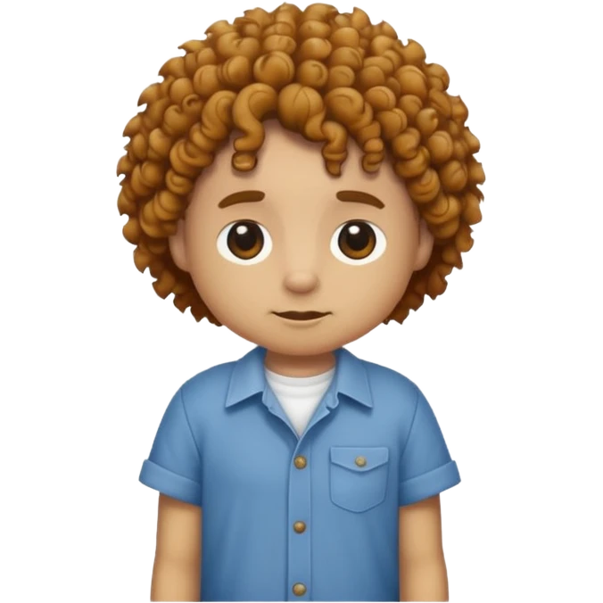 curly short hair animal with shirts  emoji