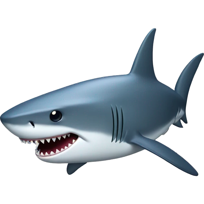 shark with topha emoji