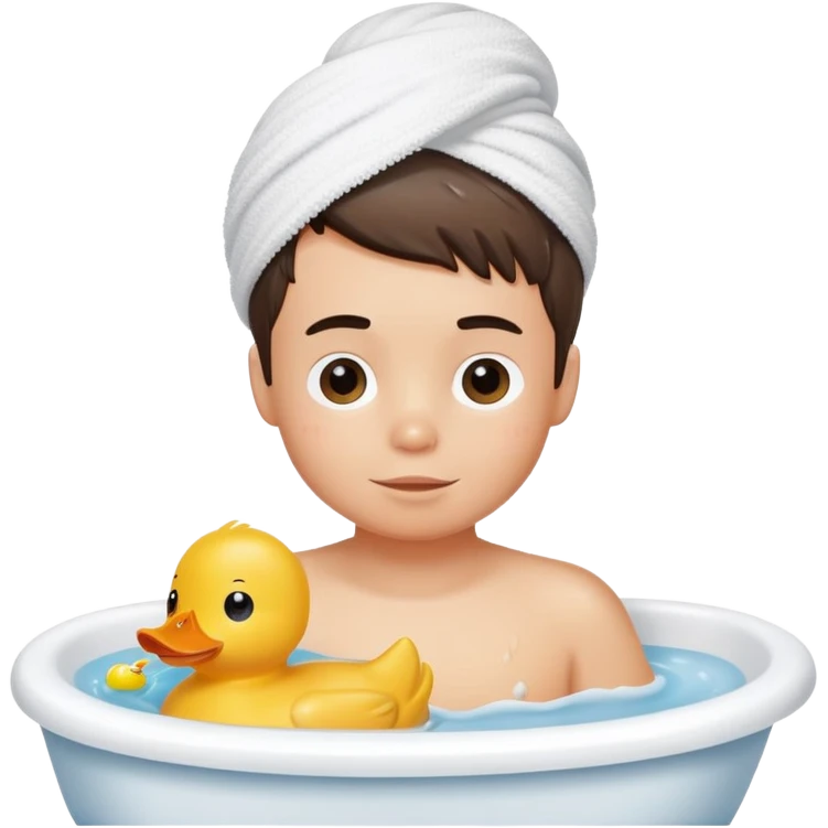  Boy in bath tub emoji
