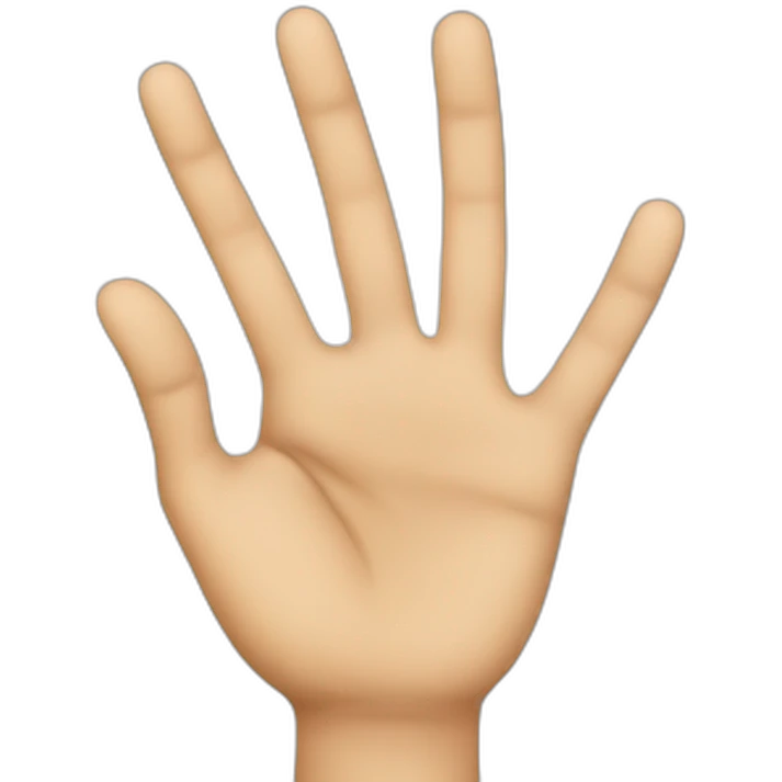 hands peace emoji