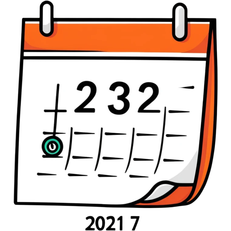 colorful sticker-style icon logo for an open source self-hosted calendar app, inspired by Fantastical, with a calendar page and subtle open source symbol emoji