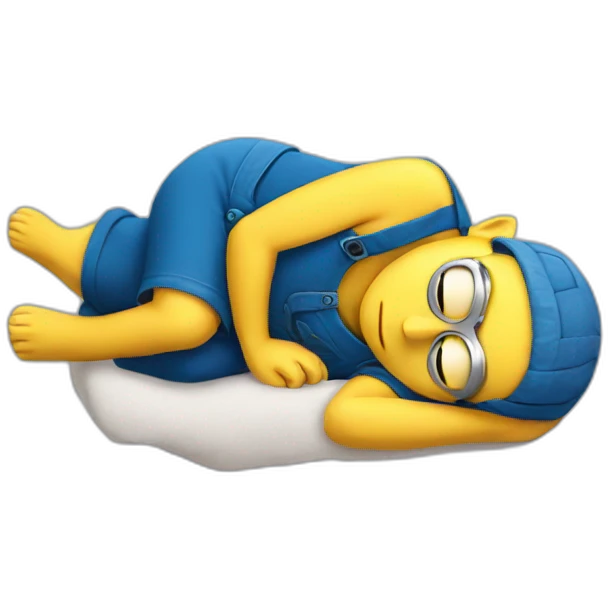 minion sleeping emoji