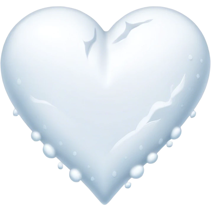 Snow heart emoji