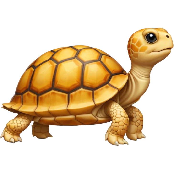 A young yellow tortoise emoji