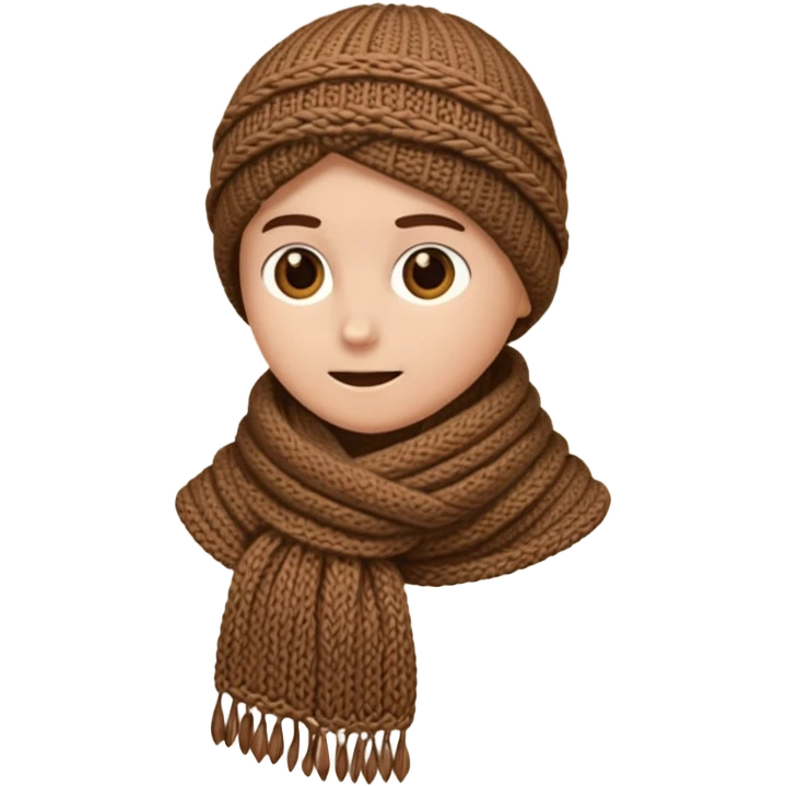 a brown scarf emoji
