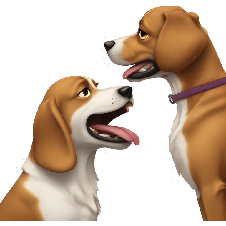 Dog slap other dog emoji