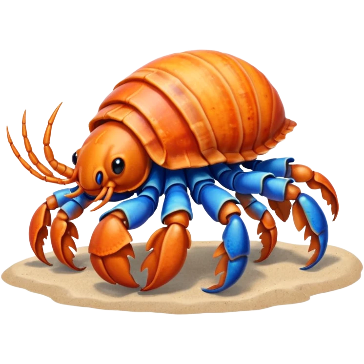 Cartoon hermit crab emoji