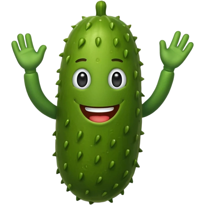 dancing pickle emoji