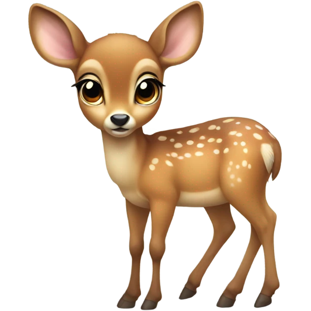 make me a cute baby deer without the antlers  emoji