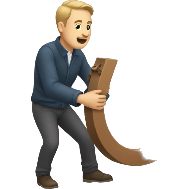 man throw a horseshoe emoji