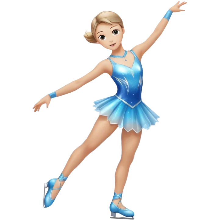 Figure Skater Spinning In A Blur On Ice emoji