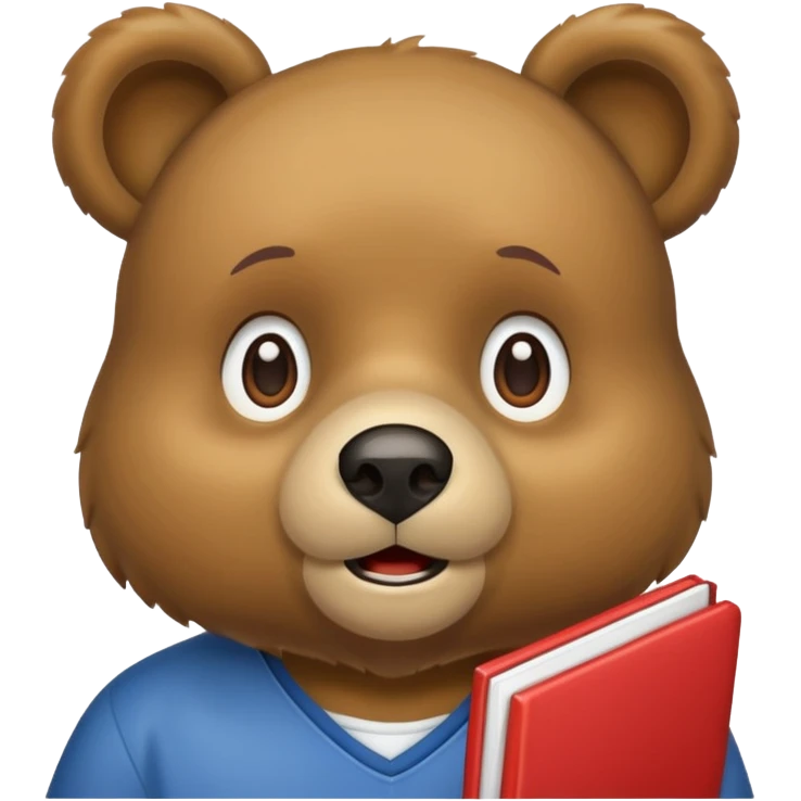 student bear emoji