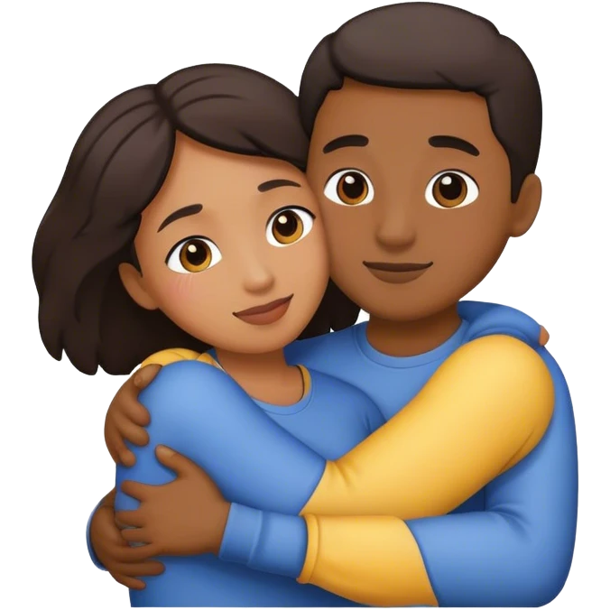 Couple hugging emoji