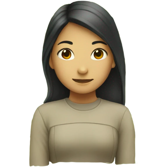 asian girl head attached to turtle body emoji