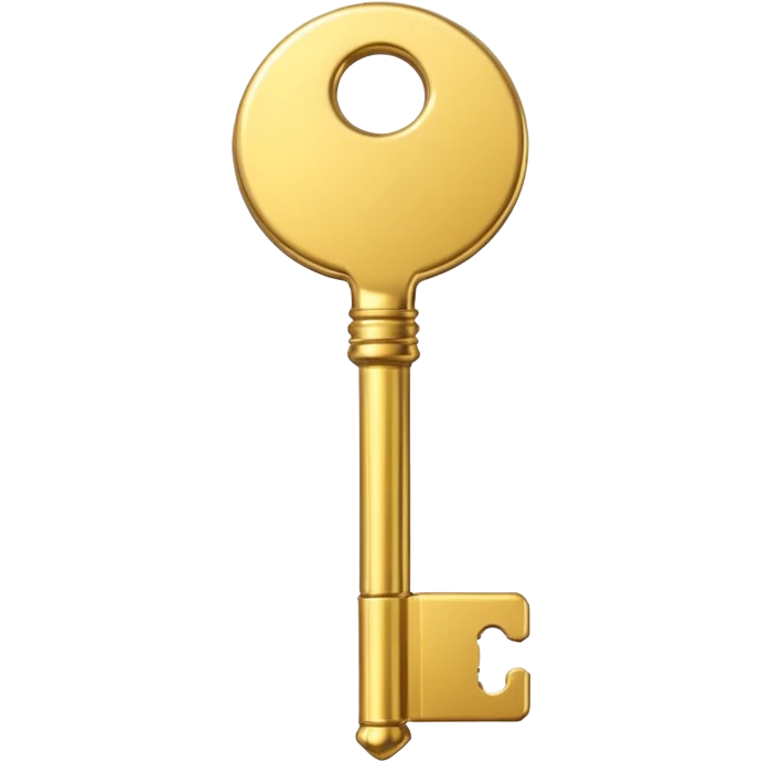gold basic key emoji