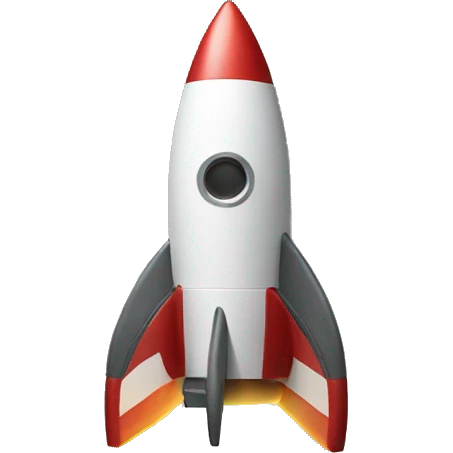 a rocket emoji