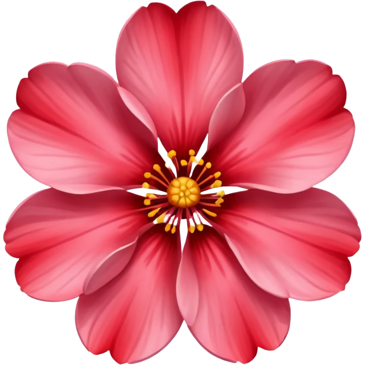 red sakura flower emoji