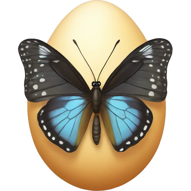 egg butterfly emoji